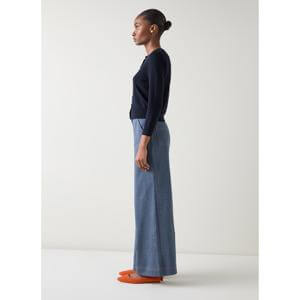 L.K. Bennett  Lottie Navy Buttoned Cardigan